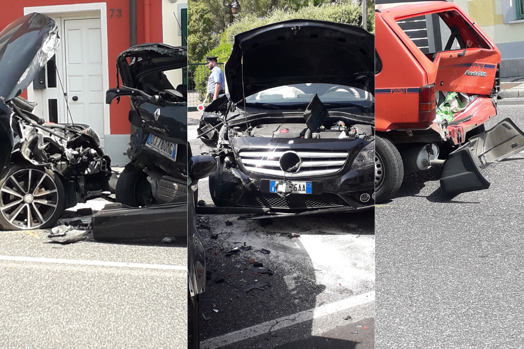 Distrugge la Mercedes contro due auto ferme a Gradisca, paura per un 27enne